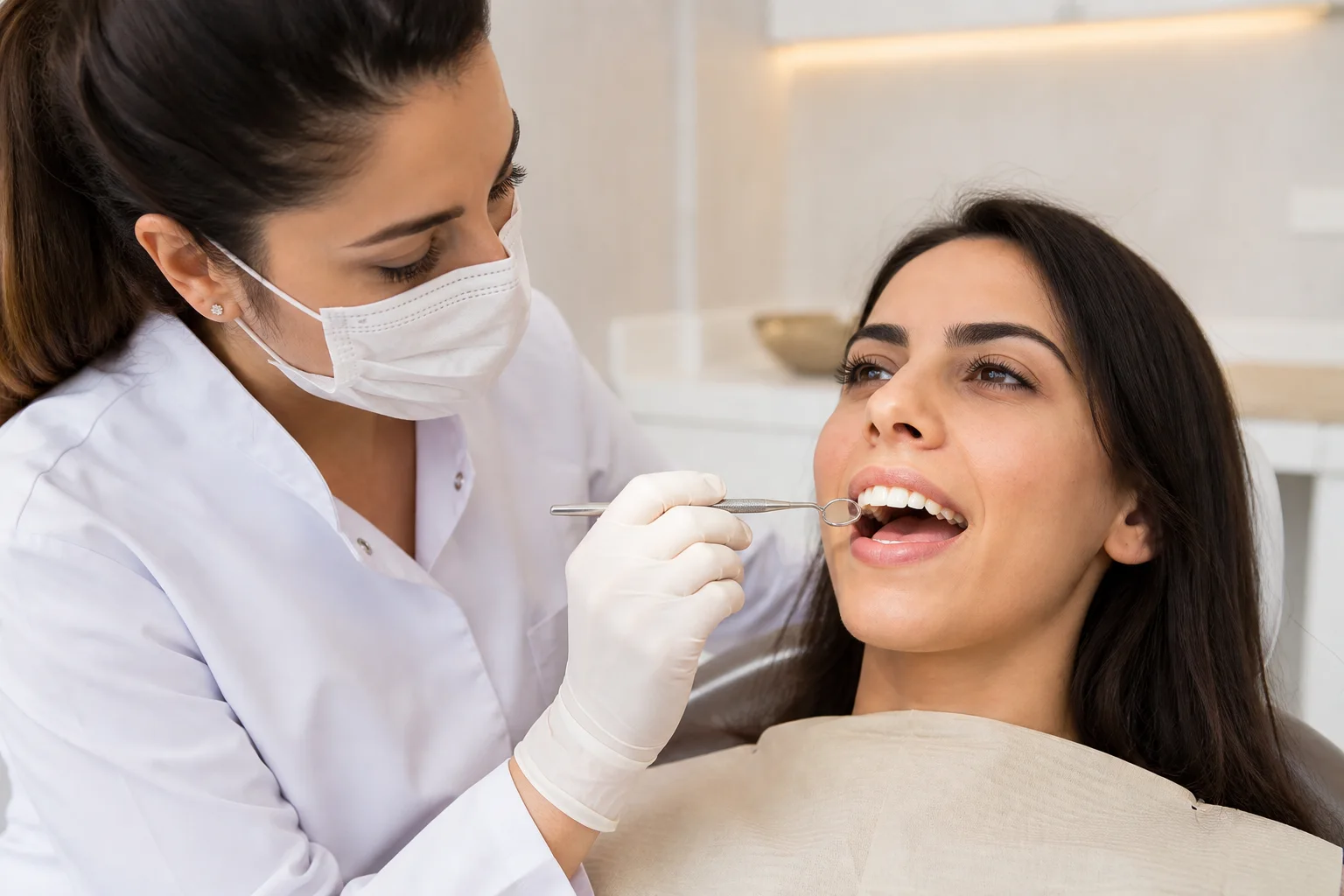 Tek diş E-Max restorasyonu öncesi komşu dişlerin değerlendirilmesi