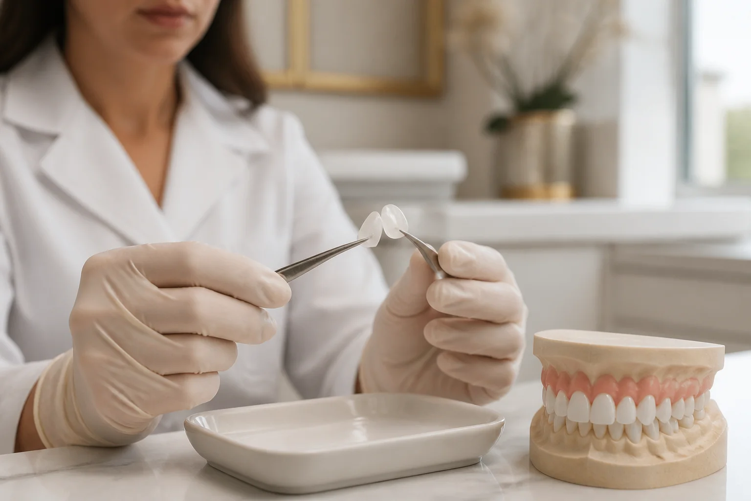 Hollywood Smile planlamasında porselen laminate veneer örneği